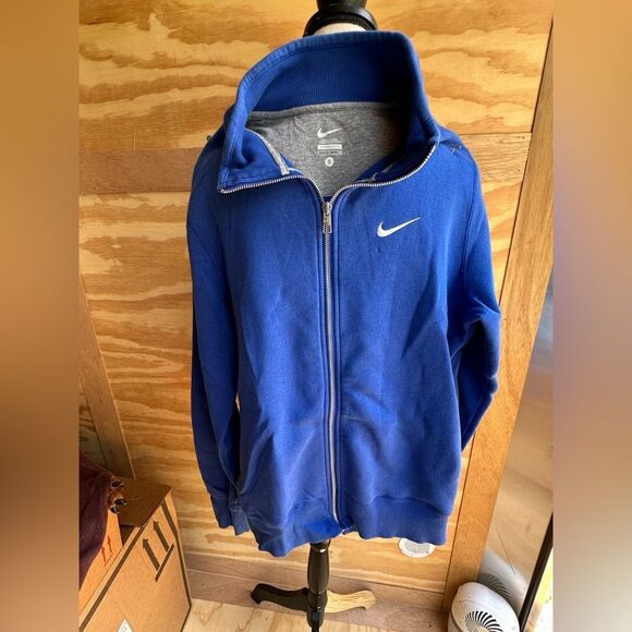 Nike Royal Blue Full-Zip Hoodie - Picture 1 of 5